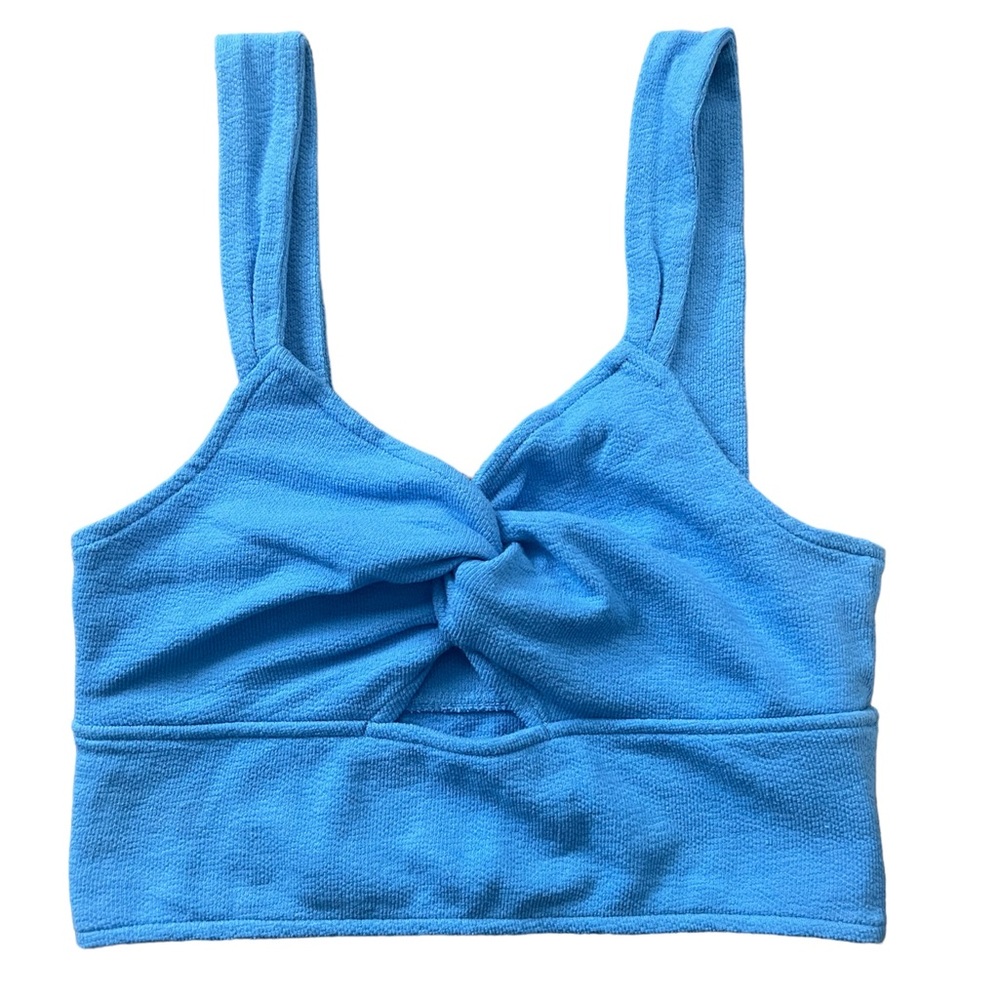 Madewell Terrycloth Cutout Knot Front Tank Top